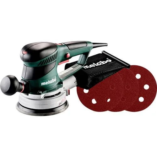 Metabo 690871000 - lijadora excéntrica para madera sxe 450 turbo tec set 350w