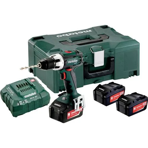 Metabo 602102960 taladro atornillador a bateria 18v 3x 4ah li-ion bs 18 lt con maletín