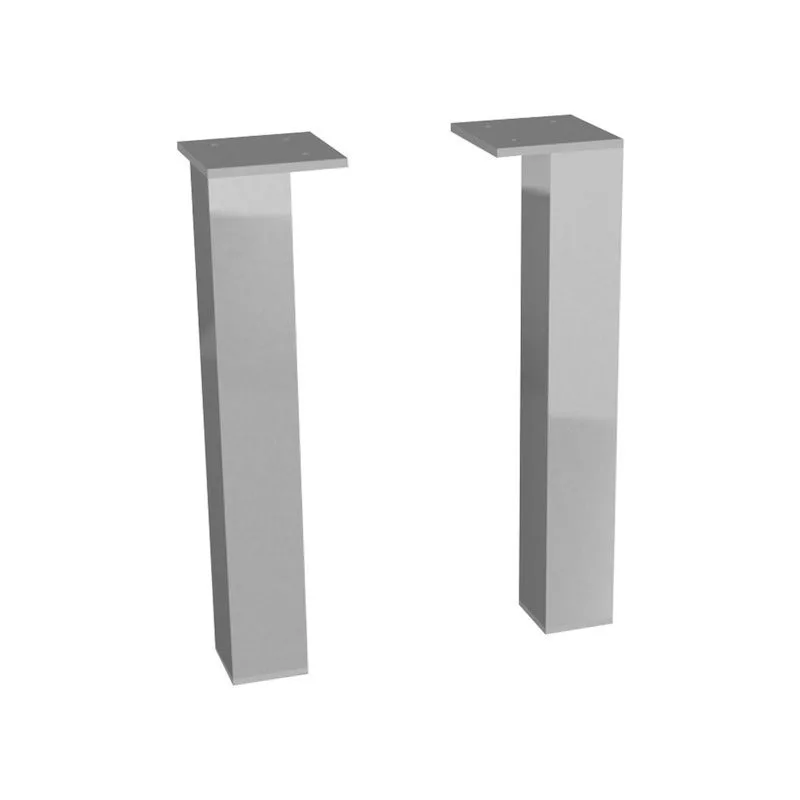 Patas de cubo para muebles de baño, 1 par, 240 mm, cromo (h4944021760001)
