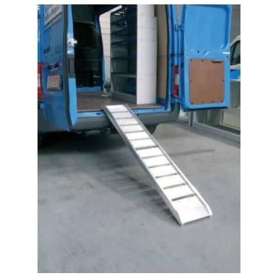Juego de 2 rampas de carga de aluminio curvas 400 kg plegables | metalworks