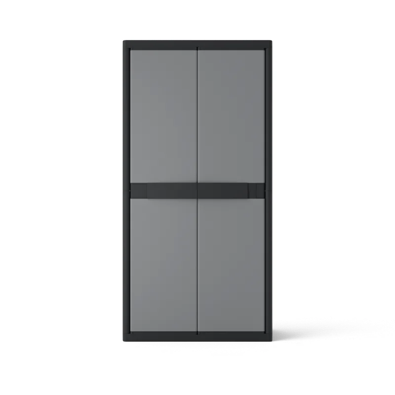 Armario alto xl spaceo gary 180x89.7x53.7 cm para uso interior en gris