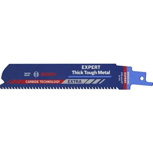 Bosch lame de scie sabre expert thick tough metal longueur 150 mm