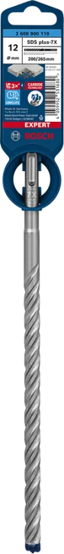 Broca para hormigón enganche sds plus ø 12 x l. 265 mm bosch expert plus 7x