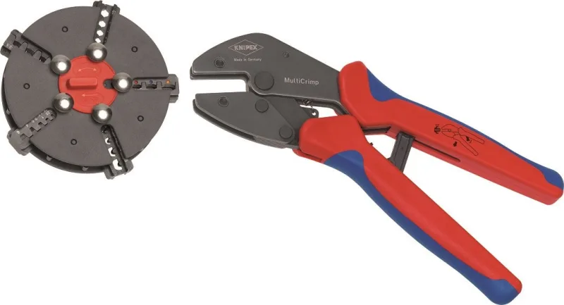 Knipex 97 33 02 multicrimp® pince à sertir avec porte-profils avec
