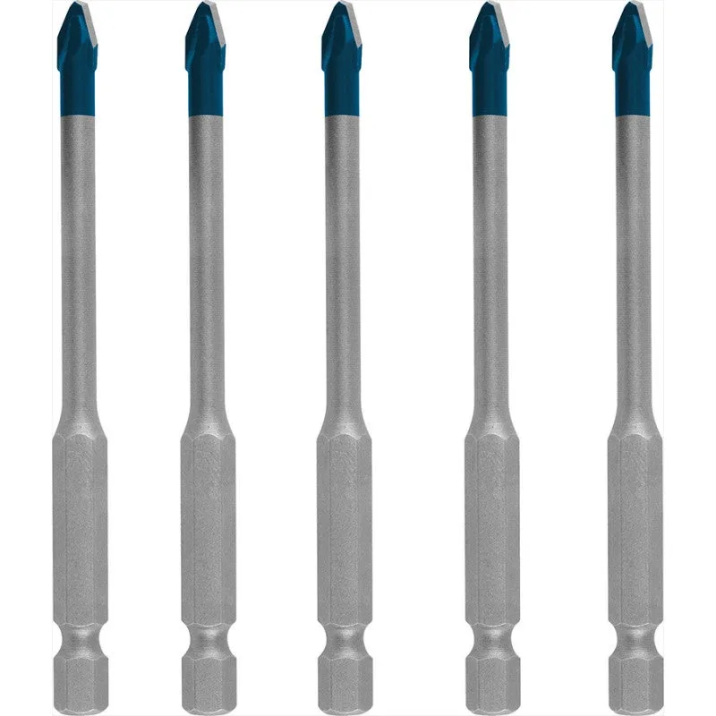 Broca de cerámica dura bosch hex-9 expert para tejados ø 5 mm - 5 piezas - 2608900598
