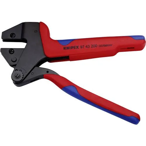 Knipex 97 43 200 a - alicate para crimpar terminales (para mordazas intercambiables)