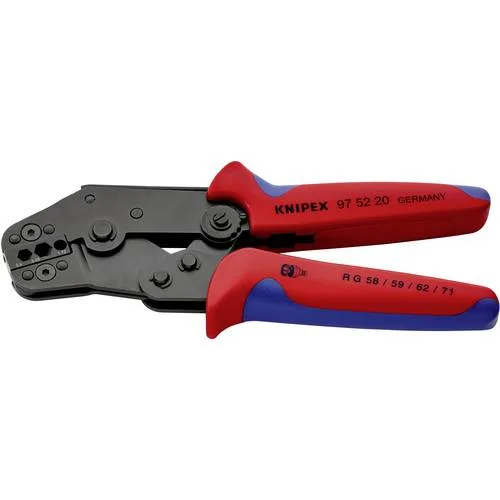 Knipex 97 52 20 pince à sertir forme courte avec gaines bi-matière