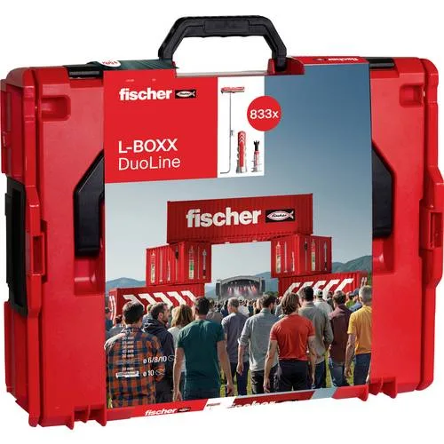 Fischer 102 duo-line set de chevilles, 833 pcs. + l-boxx duoblade duotec duopower ( 558626 )