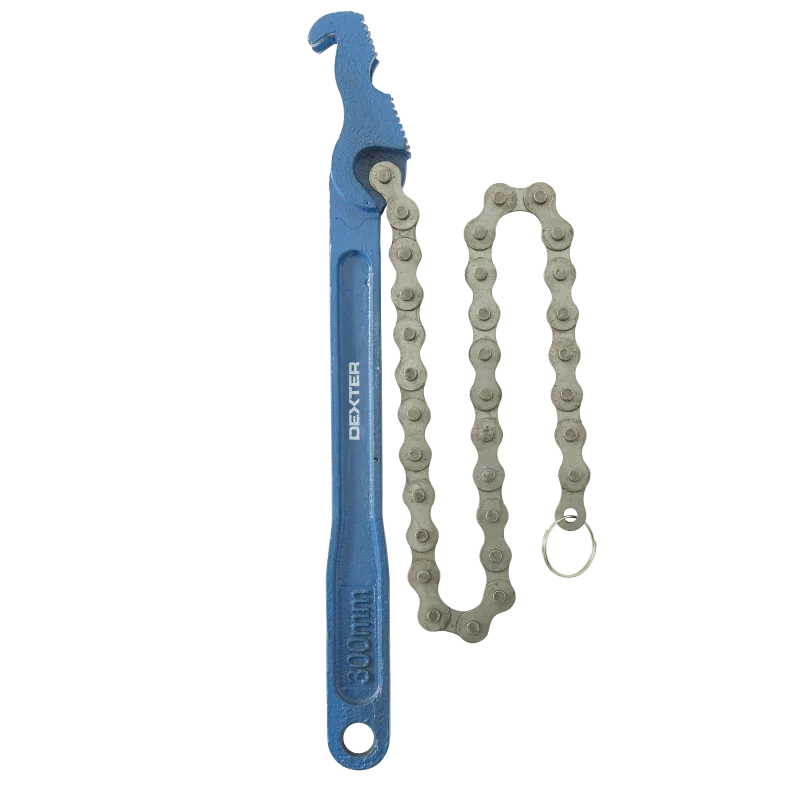 Llave de cadena dexter metálica con apertura entre 11 y 127 mm