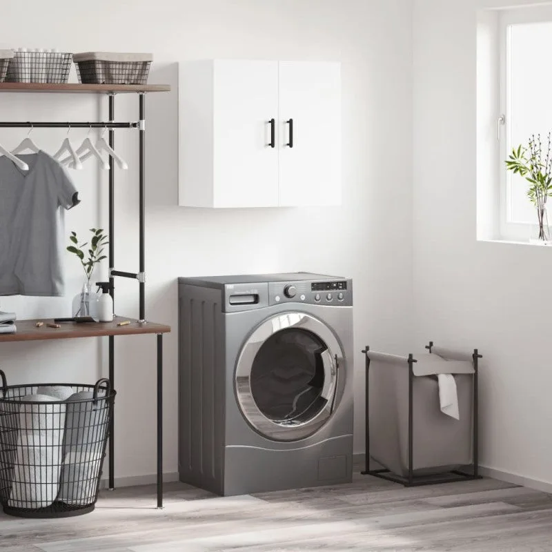 Vidaxl armario de pared madera de ingeniería blanco 60x31x60 cm