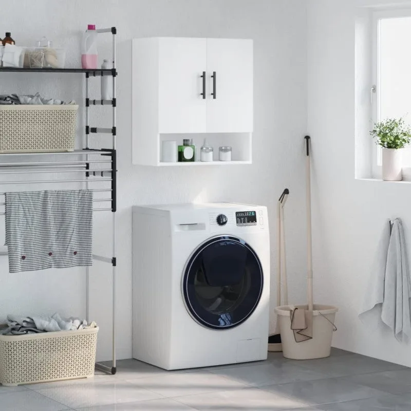 Vidaxl armario de pared madera de ingeniería blanco 60x31x70 cm