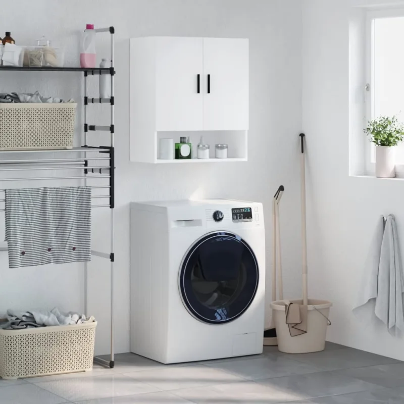 Vidaxl armario de pared madera de ingeniería blanco 60x31x70 cm