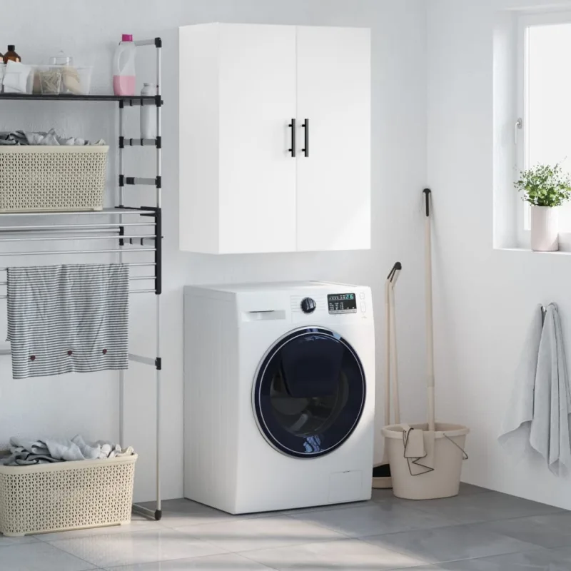 Vidaxl armario de pared blanco 69,5x34x90 cm