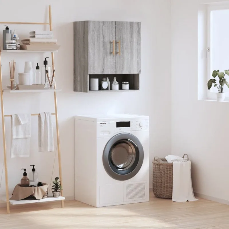 Vidaxl armario de pared madera de ingeniería gris sonoma 60x31x70 cm