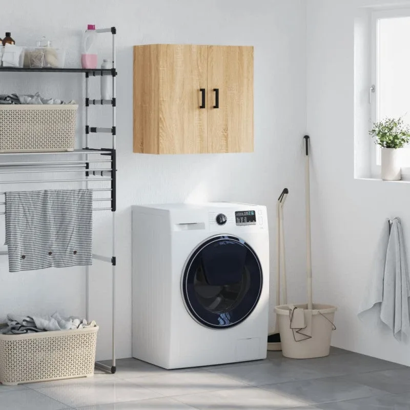 Vidaxl armario de pared madera de ingeniería roble sonoma 60x31x60 cm