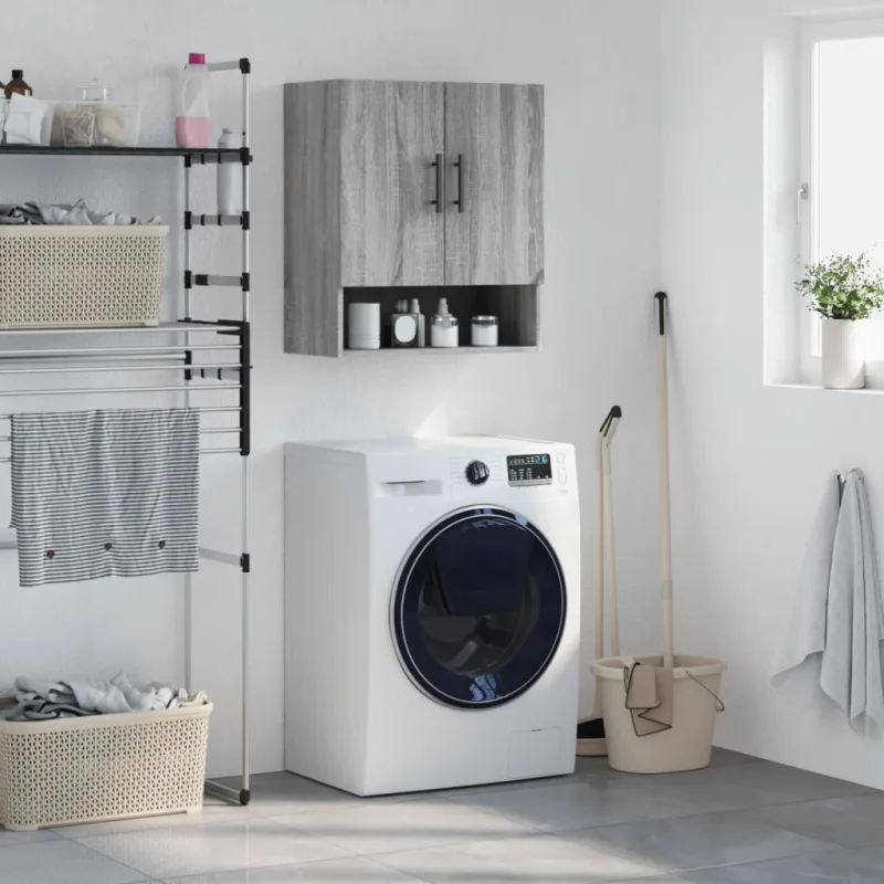 Vidaxl armario de pared madera de ingeniería gris sonoma 60x31x70 cm