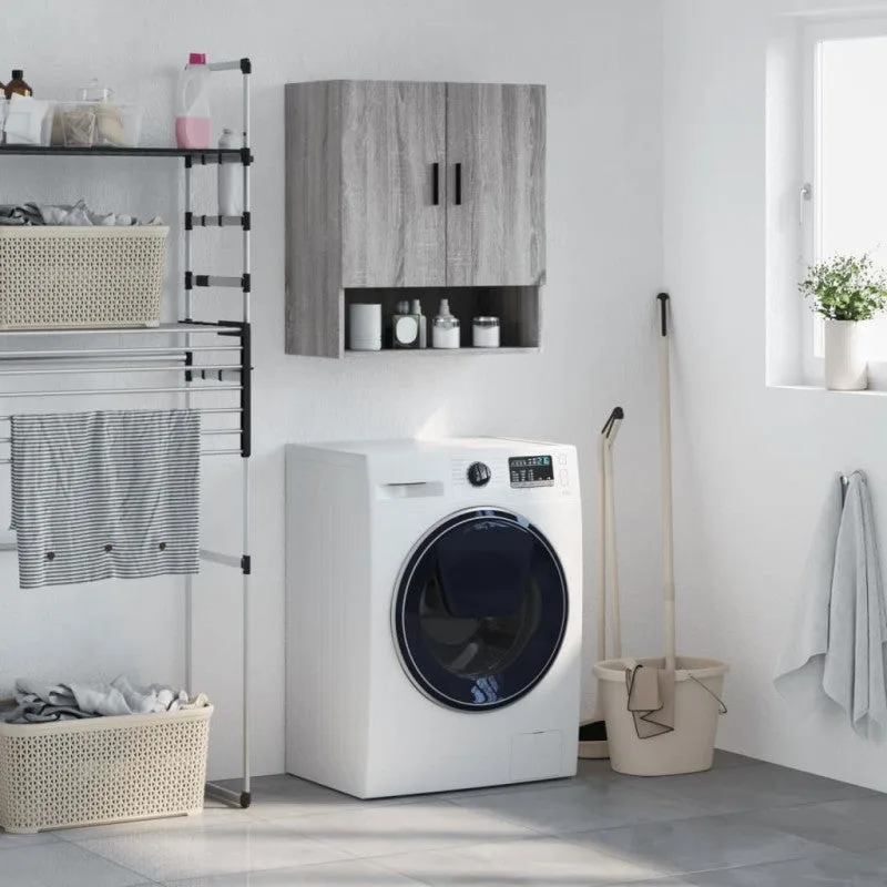 Vidaxl armario de pared madera de ingeniería gris sonoma 60x31x70 cm