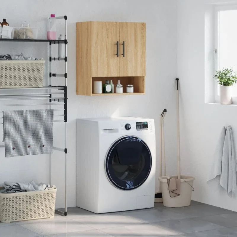 Vidaxl armario de pared madera de ingeniería roble sonoma 60x31x70 cm