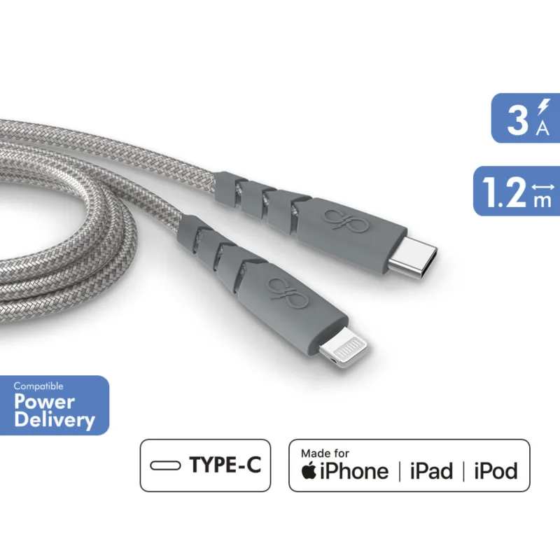 Cable usb-c/light ultra reforzado - 1,2m de 1.2 m