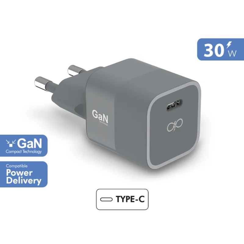 Cargador pared usb c 30w con conector