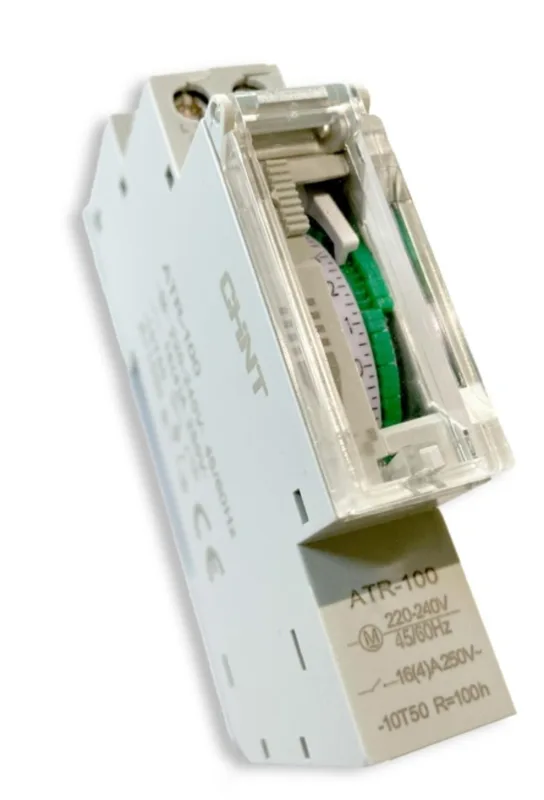 Reloj analogico 1mod c/res. 100h chint