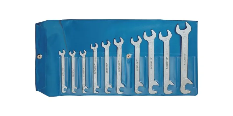 Gedore jeu de clés à fourches 8-0100 10 pièces sw5-13 mm cv-acier
