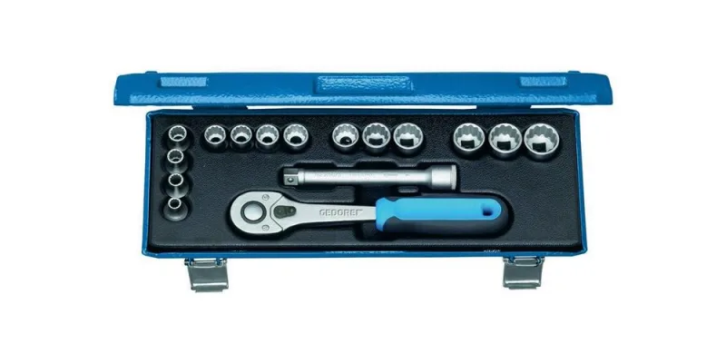 Gedore jeu de clés à douille d 30 jmu-10 16 pièces 3/8 po. ouverture