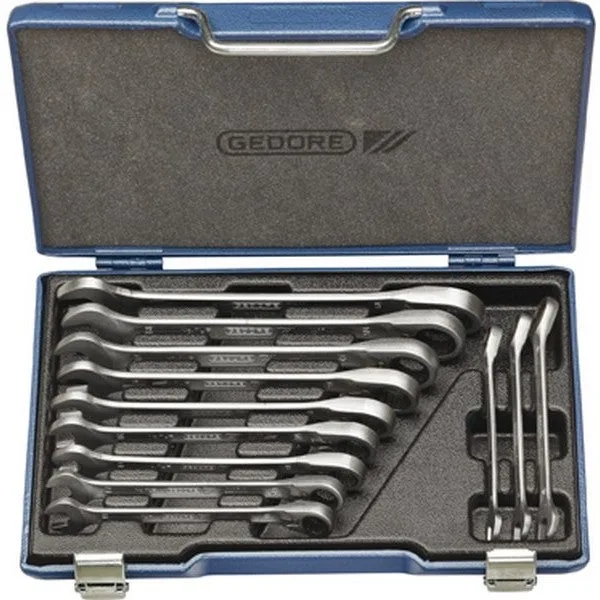 Gedore jeu de clés mixtes à cliquet 7 ur-012 12 pcs. ouverture de