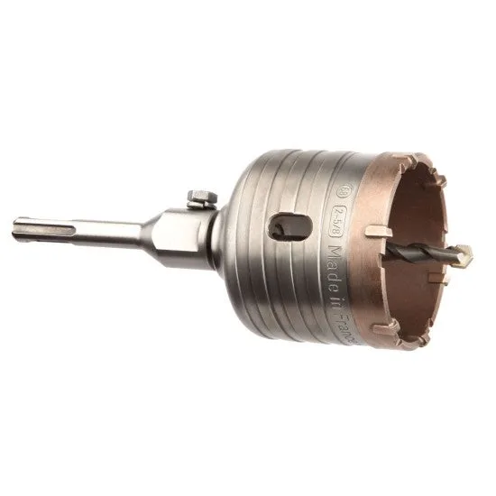 Kit scie cloche carbure sds+ diam. 68 mm long. 90 mm + foret centreur crusher - diager - 325cd68