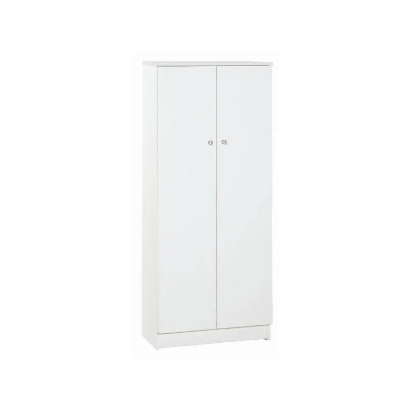 Armario de dos puertas 62l x 34d x 147h – acabado blanco liso – sarmog