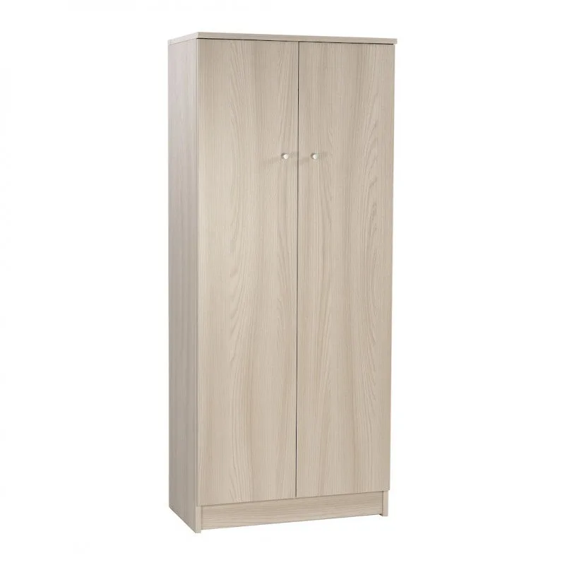 Armario de dos puertas 62l x 34d x 147h – acabado olmo claro – sarmog