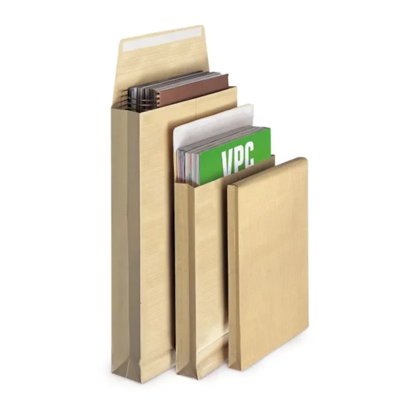 200 bolsillos desplegables kraft reforzados 22,9 x 32,4 cm