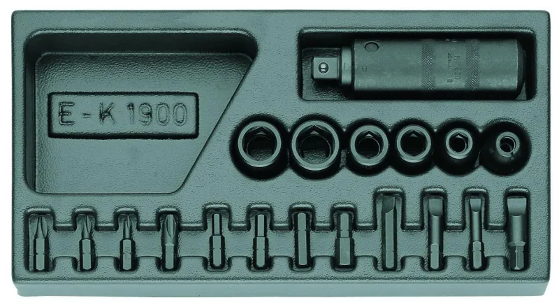 Gedore 1500 es-k 1900 assortiment de débloqueur de vis 1/2 dans le