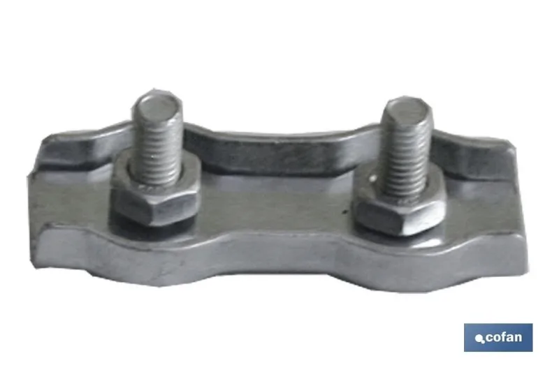 Sujetacables planos doble m-2