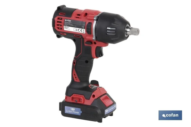 Pistola de impacto 1/2 a batería | batería de 20v + cargador incluidos