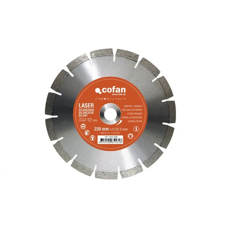 Discos de diamante cantero silencioso cofan
