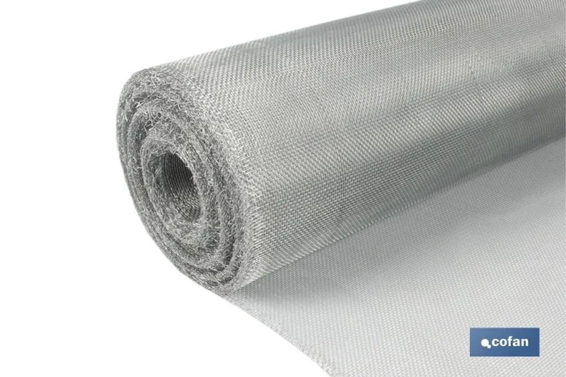Malla mosquitera aluminio g-16x16 (1.0x25 m) venta unitaria