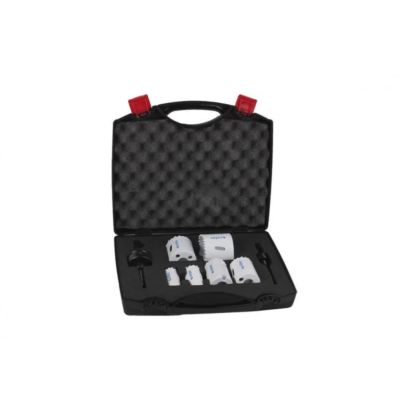 Maletín coronas bimetálicas fontanería 6 unidades cofan 04500984