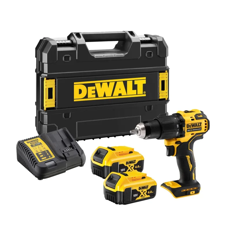 Taladro a batería dewalt 18v brushless - 2 baterias - dcd709m2t-qw