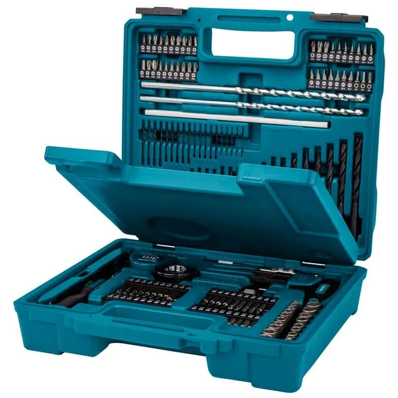Set brocas y puntas 212 piezas , en maletín dos alturas e-06270 makita