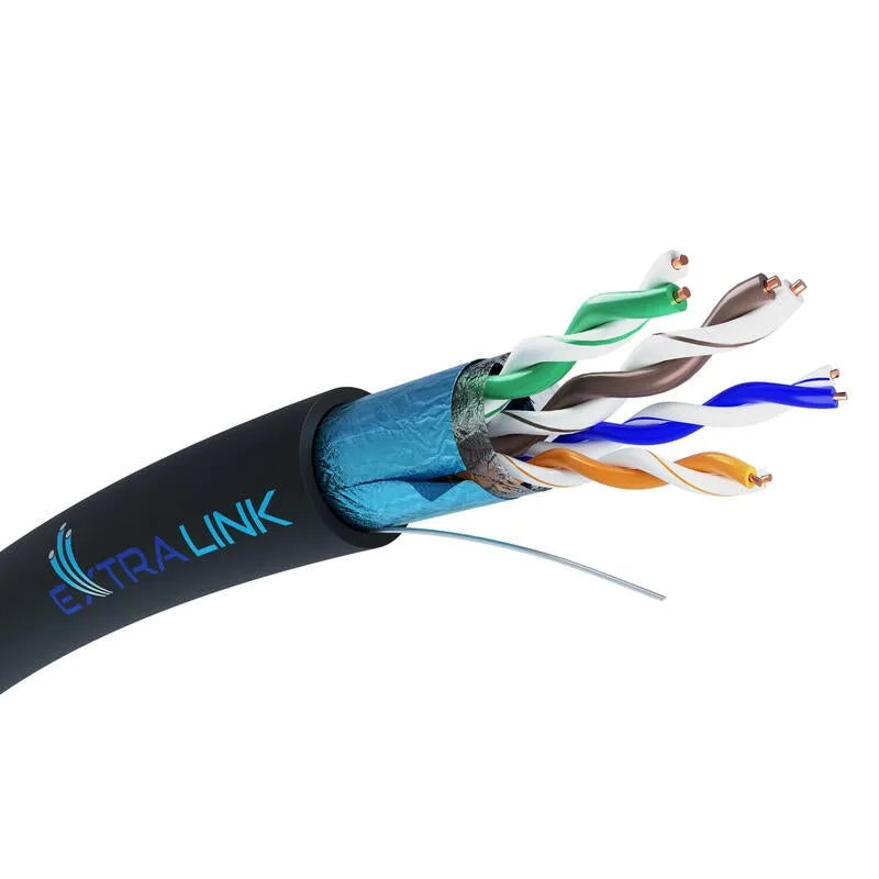 Cable extralink cat5e ftp (f/utp) v2 outdoor twisted pair 100m