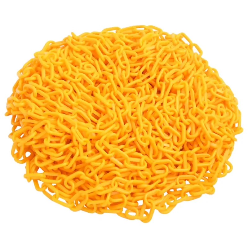 Maison exclusive - cadena de advertencia plástico amarillo 100 m ø8 mm