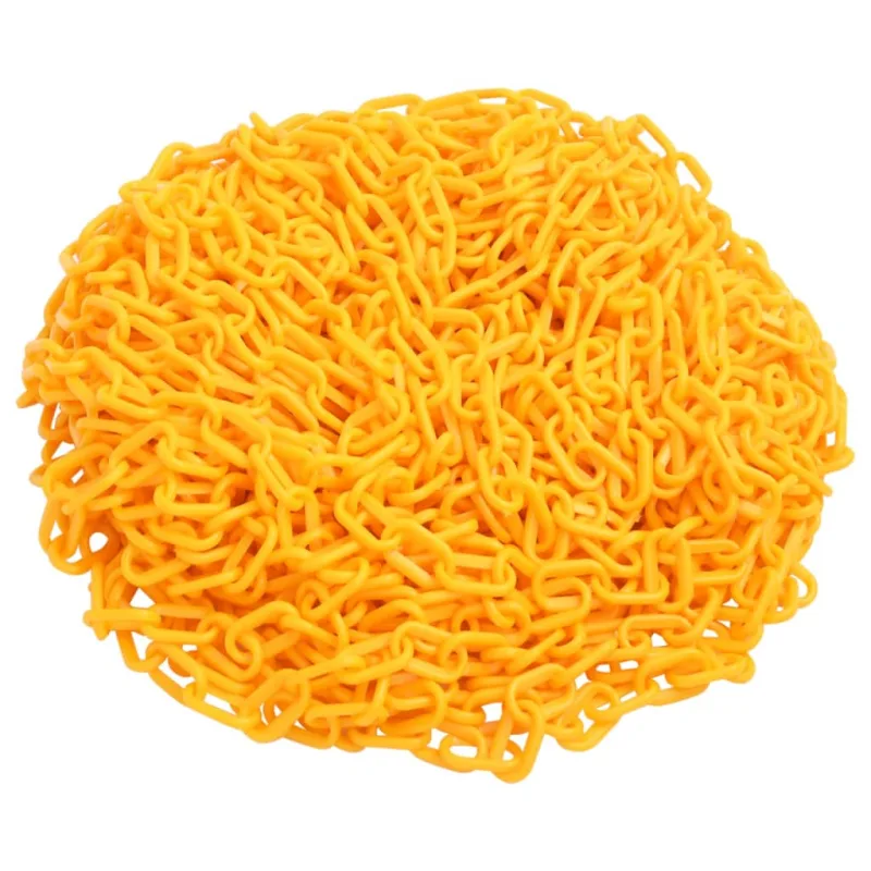Maison exclusive - cadena de advertencia plástico amarillo 100 m ø6 mm