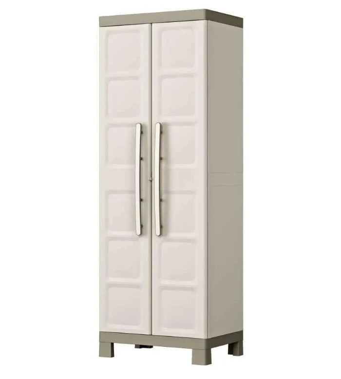 Armario de resina para exterior o interior con 4 estantes ajustables excellence keter