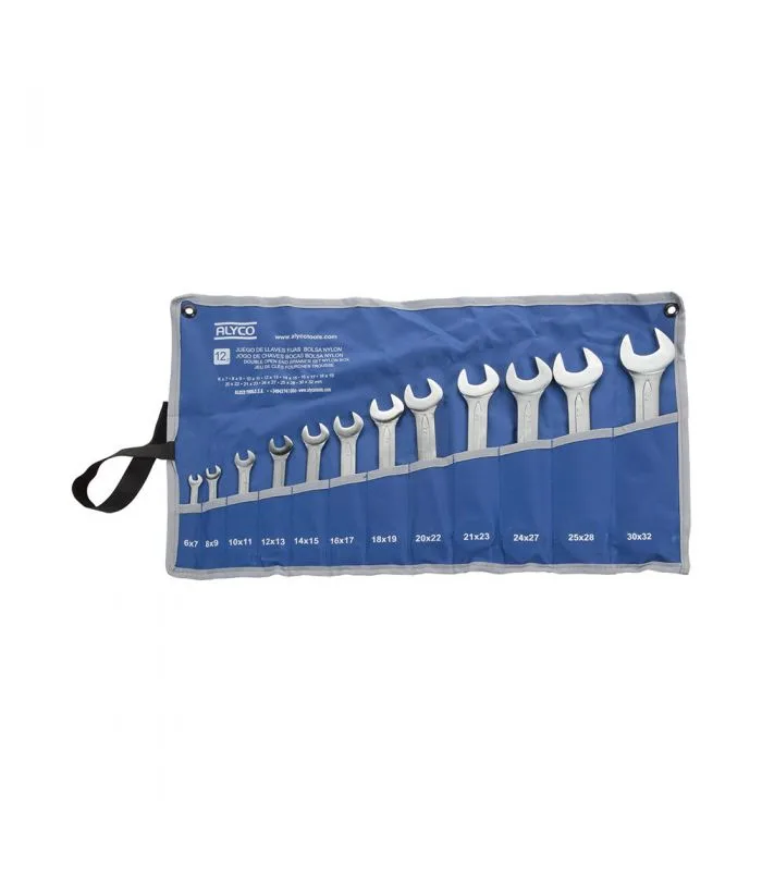 Alyco juego llaves fijas 6*7-30*32 12u.