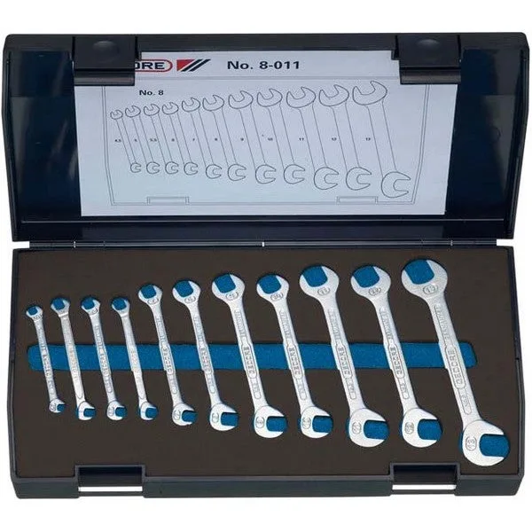 Gedore 8-011 jeu de clés plates doubles 11 pièces 4,5-13 mm