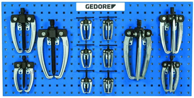 Gedore 1.18/1.19 kit d’extracteurs sur panneau perforé 12 pièces