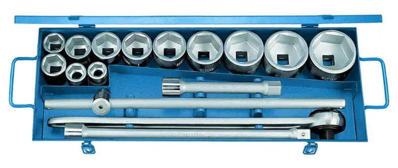 Gedore 32 fmz jeu de clés à douilles 3/4 16 pièces 6-pans 22-60 mm