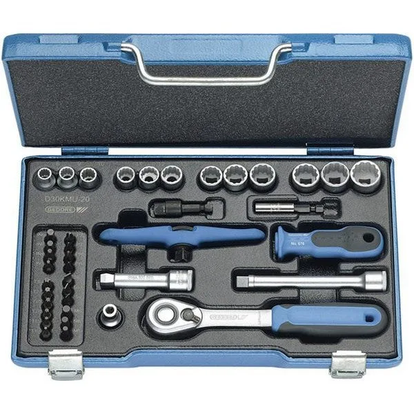 Gedore d 30 kmu-20 jeu de clés à douilles 3/8 40 pièces