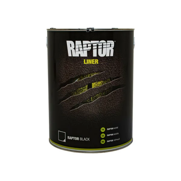 Pintura raptor 2k negro 5 lt sin endurecedor